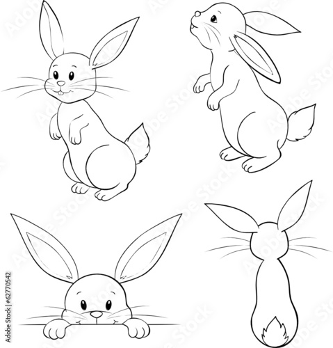 Osterhasen Kaninchen Set