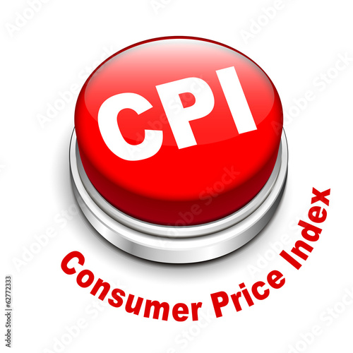 3d illustration of CPI ( Consumer Price Index ) button