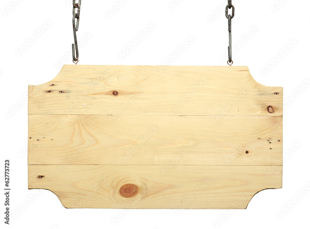Wood signboard
