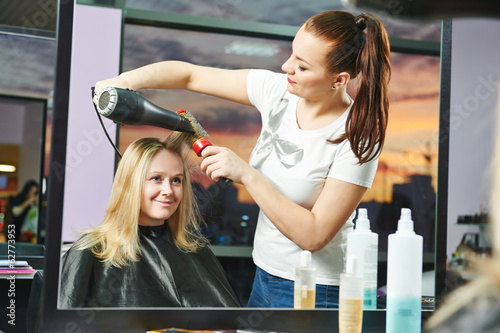 hairdresser at work
