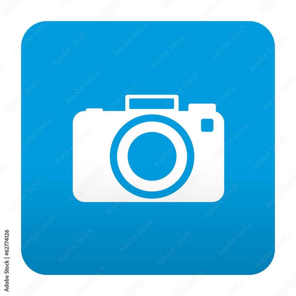 Etiqueta estilo app azul simbolo camara fotografica Etiqueta estilo app azul simbolo camara fotografica