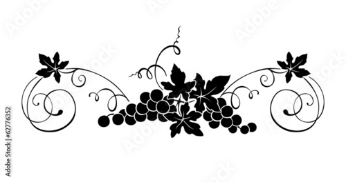 Design element - vine with swirls