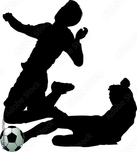 Fussball Zweikampf Taklung