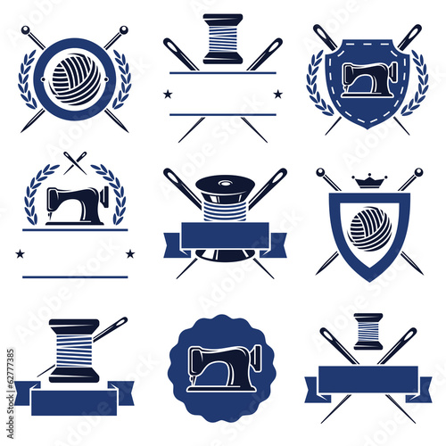 Tailor labels set. Vector