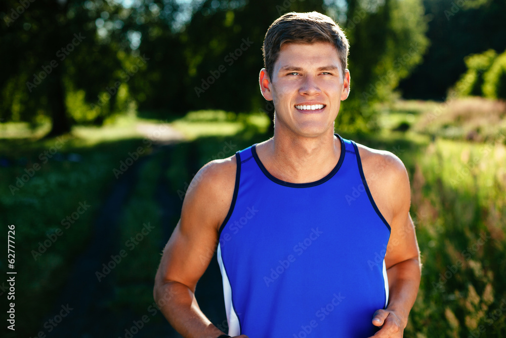 Fototapeta premium Men running.
