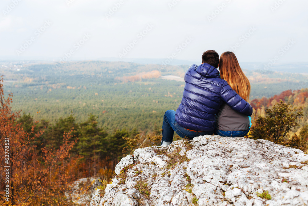 Naklejka premium Couple in love