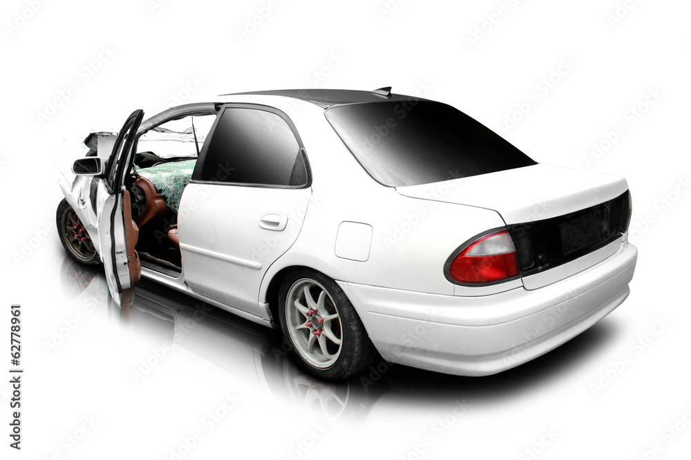 Fototapeta premium car in an accident