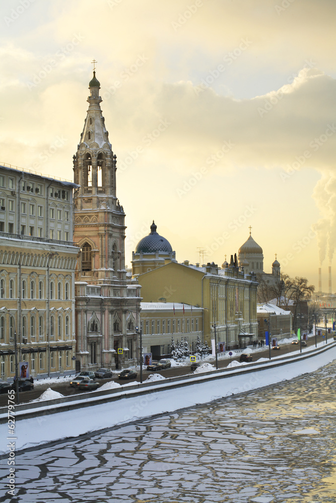 Naklejka premium Церковь Софии Премудрости Божией на Софийской набережной