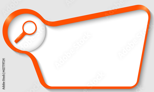 orange text box for any text with magnifier