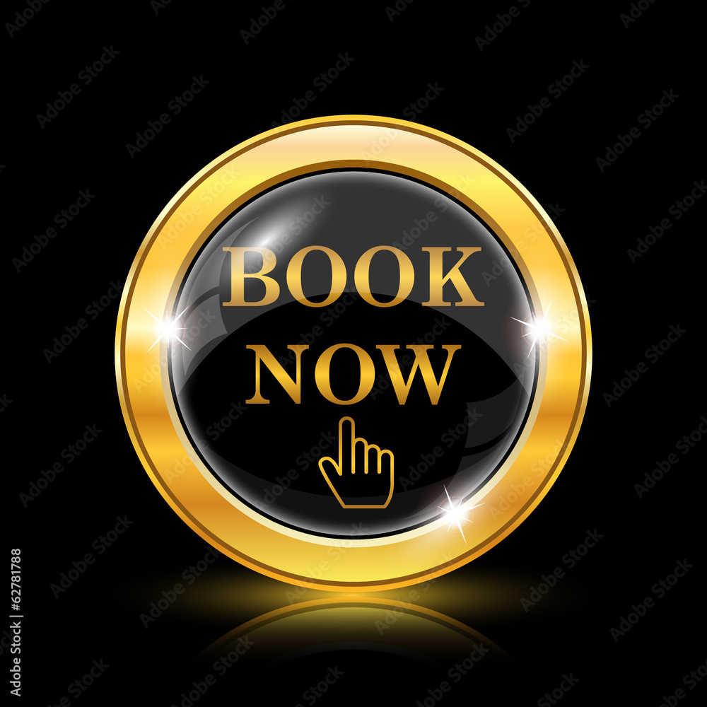 Fototapeta premium Book now icon