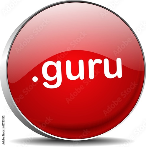 guru .guru web domain ending button
