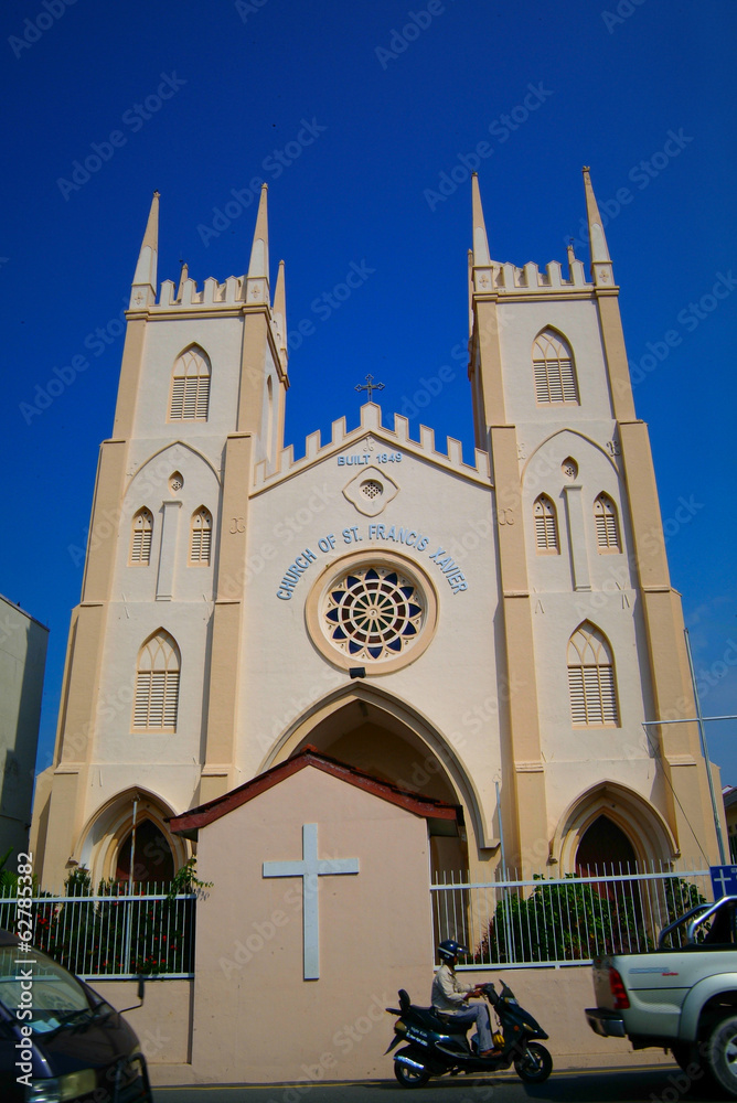 MALAYSIA. MALACCA - St. Francis Xavier Church in Malacca, Malays