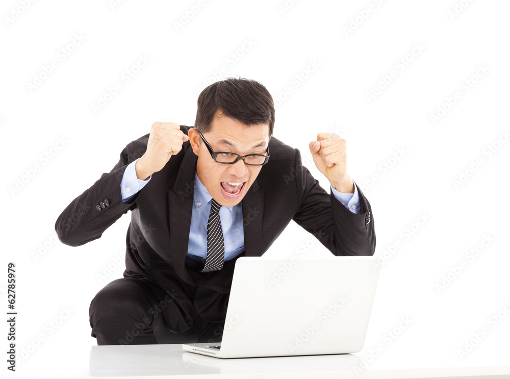 businessman raise his hands to celebrate victory businessman raise his hands to celebrate victory
