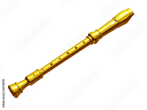 recorder in gold