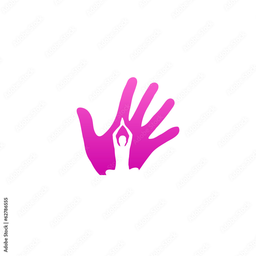 Logo for yoga or fitness center