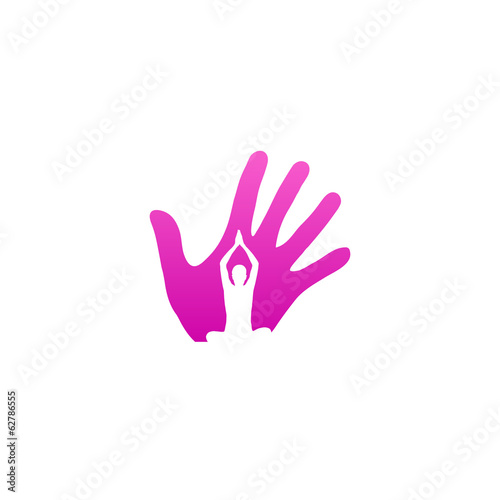 Logo for yoga or fitness center