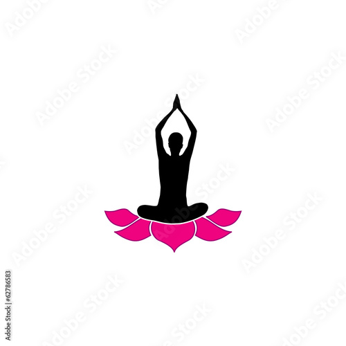 Logo for yoga or fitness center- Salutation
