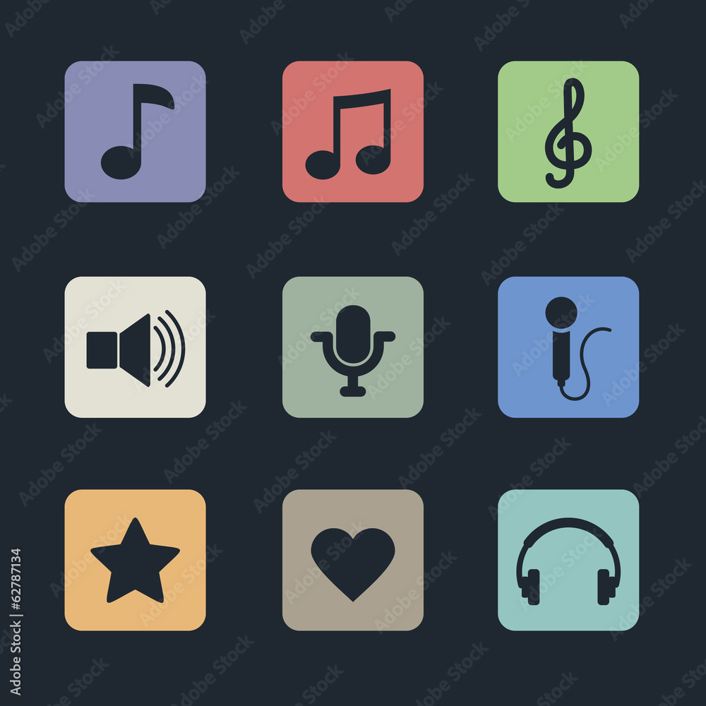 Music icons for app Music icons for app