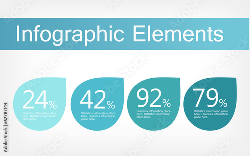 Flat Infographic Elements. Vector Illustration EPS 10.