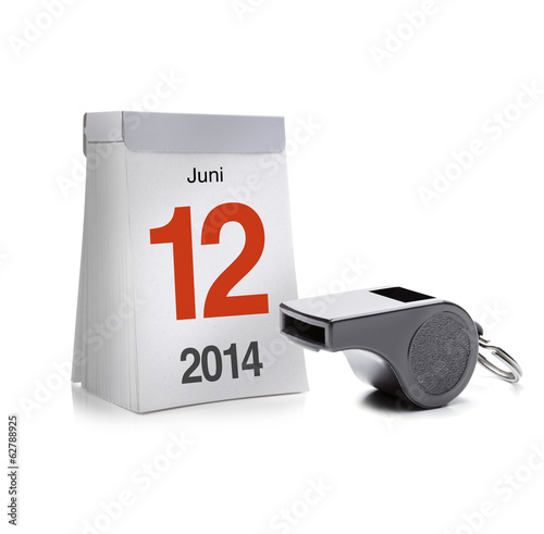 Pfeife mit Kalenderblatt