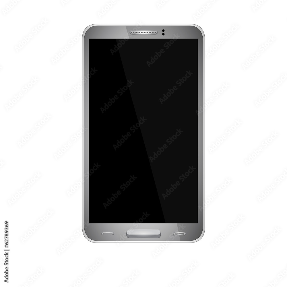 Smart Phone With Blank Screen Isolated Smart Phone With Blank Screen Isolated