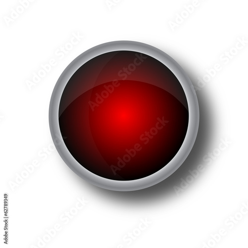 Free Download Red shiny button with metallic elements, - GFXLoad