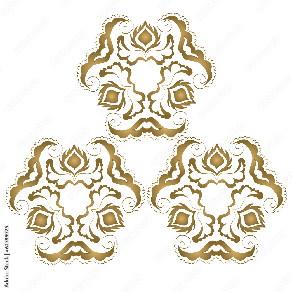 Fototapeta premium vintage seamless pattern with Victorian motif
