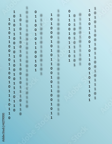 blue binary background