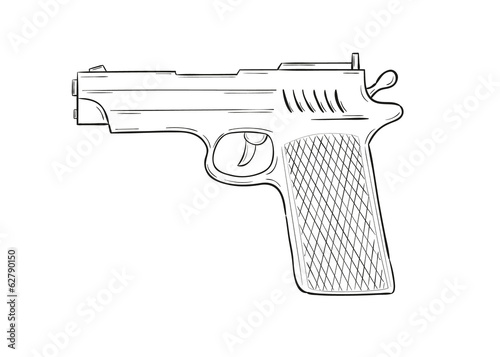 sketch of the gun