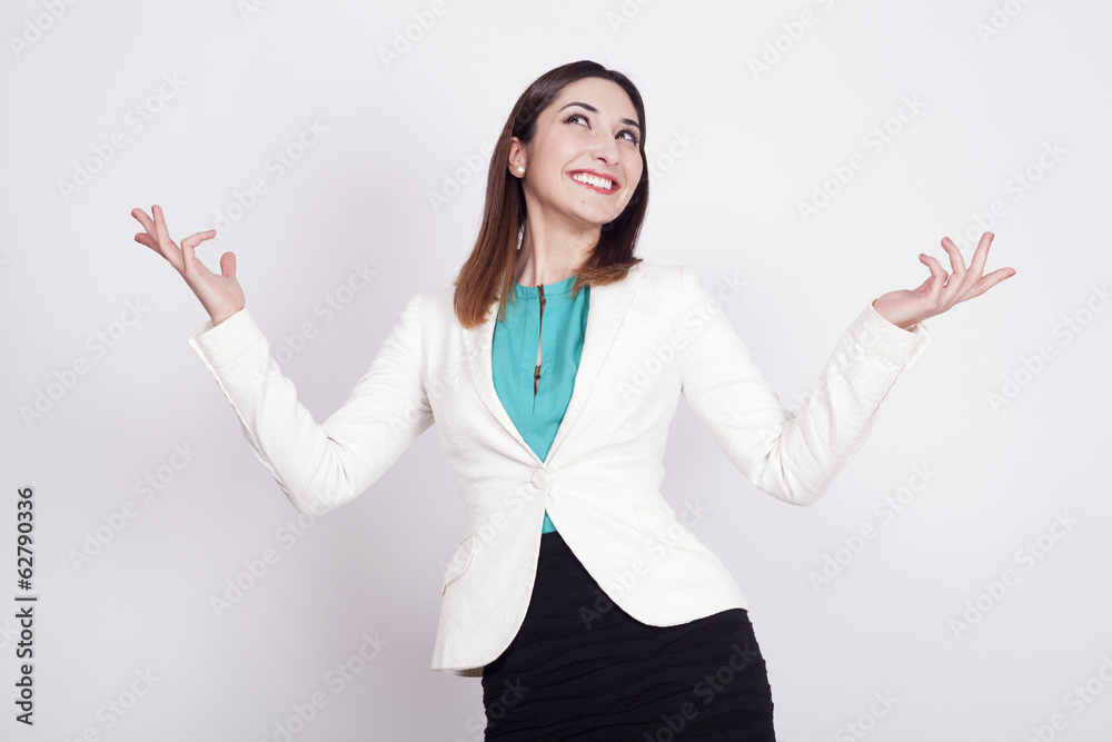 young woman with active expressions young woman with active expressions