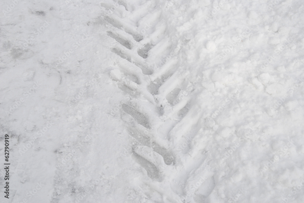 Obraz premium Tire tracks