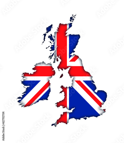Great Britain England UK flag map banner icon logo Union Jack