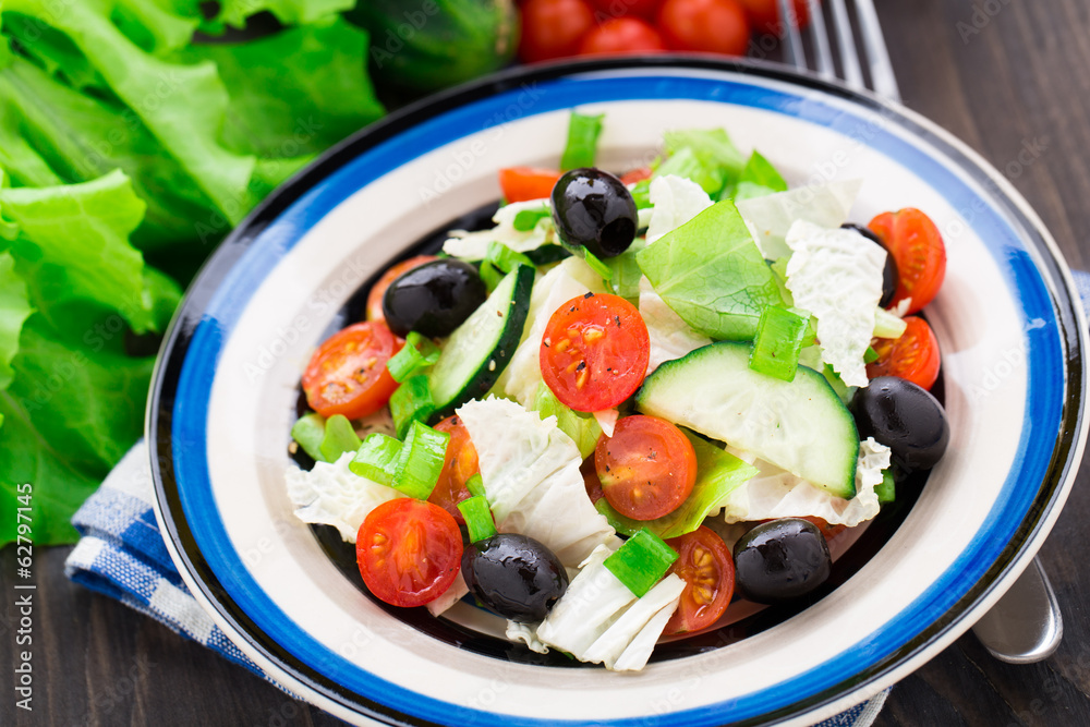 Fresh vegetable salad