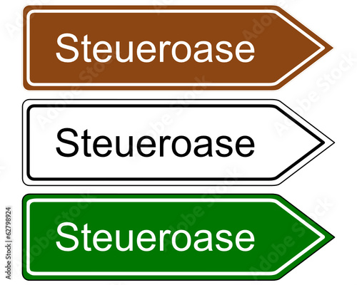 Wegweiser Steueroase