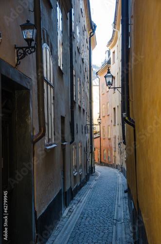 Old town in Stockholm  Sweden
