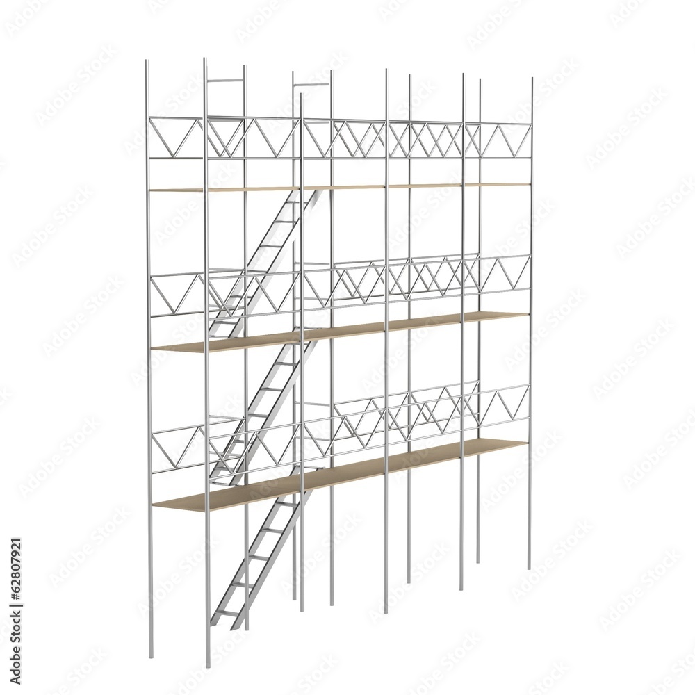 realistic 3d render of scaffolings realistic 3d render of scaffolings