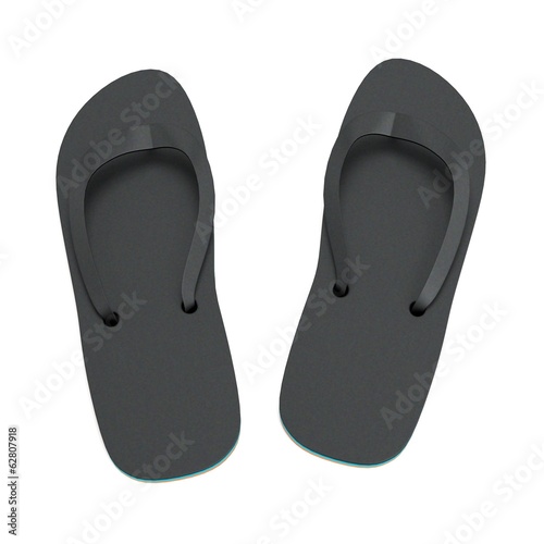 realistic 3d render of sandals