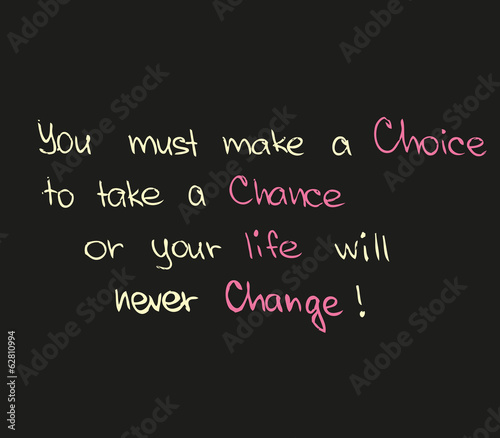 Make a choice