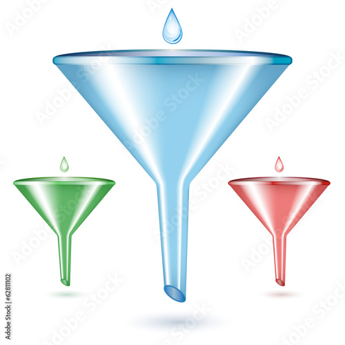 Vector illustration of funnel