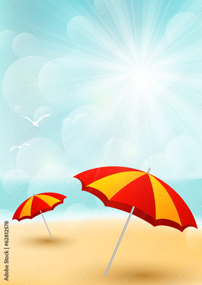 Summer beach background for Your design Summer beach background for Your design