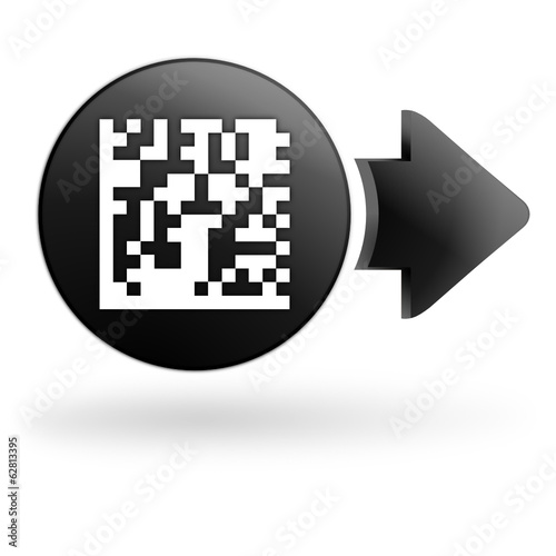 flash code sur bouton noir