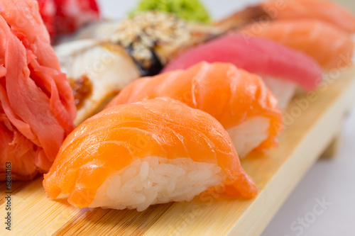 Sushi roll and nigiri