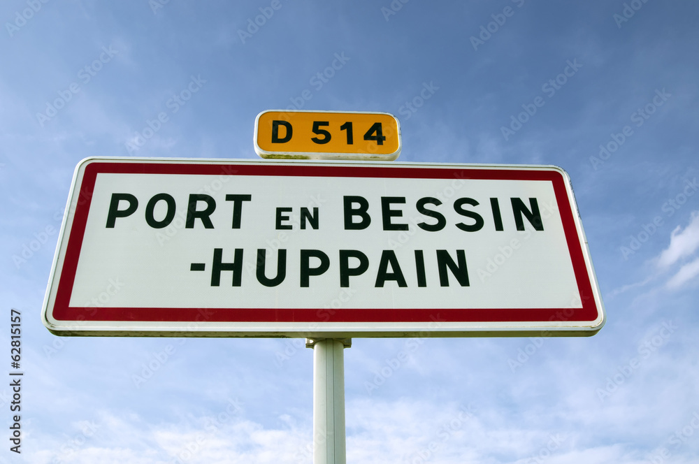 Port en Bessin - Panneau de commune