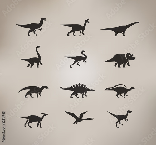 Dinosaurs. Vector format