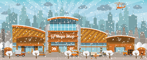 Shopping in the city (Winter)
