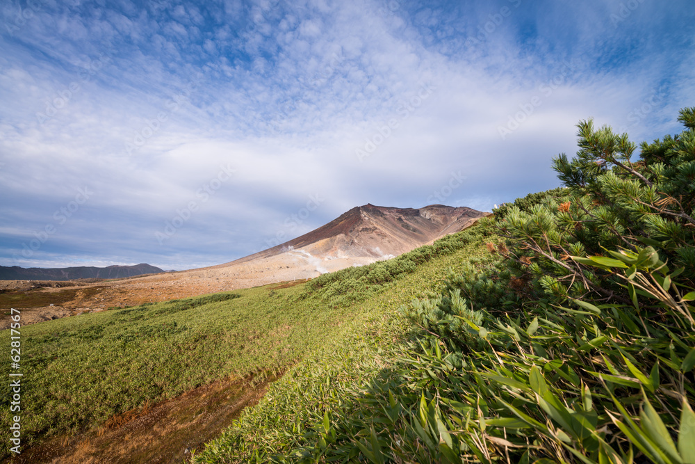 Obraz premium Asahidake summit
