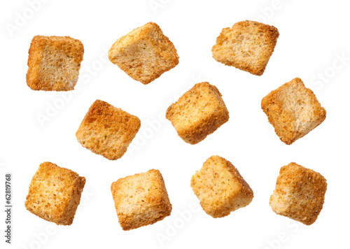 Croutons isolated