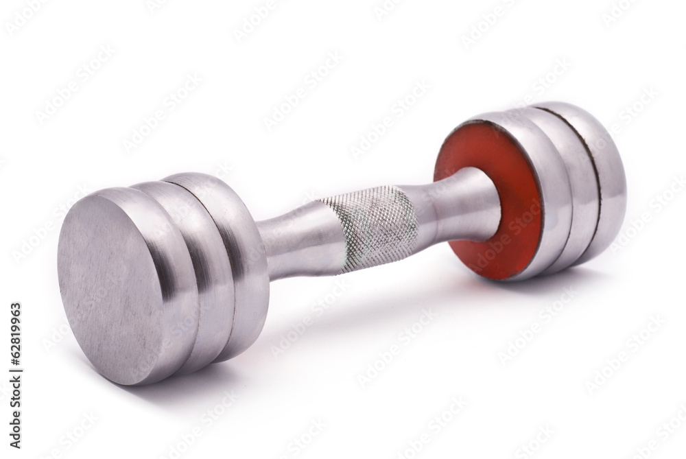 Dumbbell isolated on white Dumbbell isolated on white
