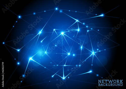 Connected Network Background