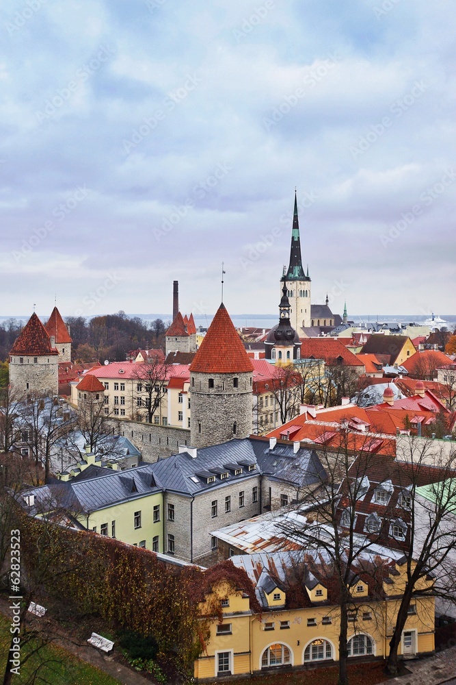 panorama of Tallinn, Estonia, Europe panorama of Tallinn, Estonia, Europe